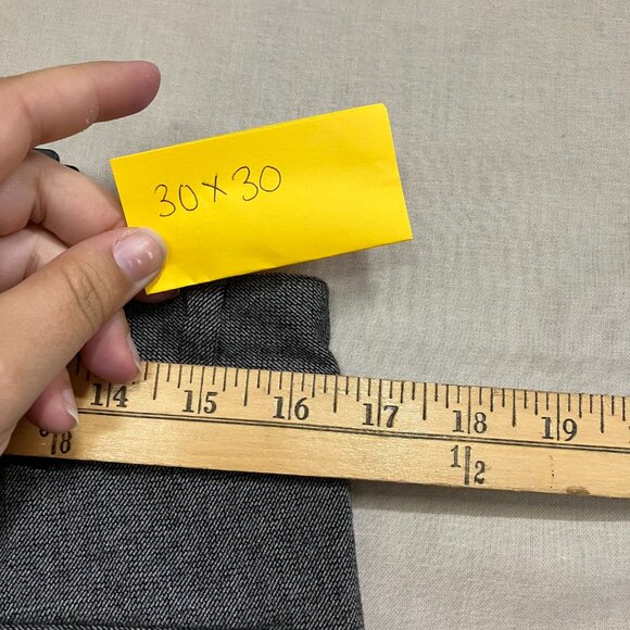 Goodfellow & Co Men's Gray Slim Fit Trousers Tapered Leg Woven Fabric Fly Button - Picture 11 of 15